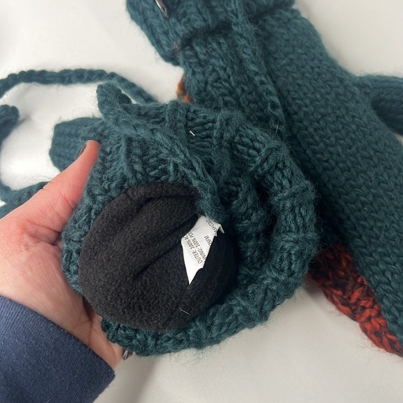 MUK LUKS Women's Patchwork Mitten Accessories blue spruce new - Picture 9 of 10